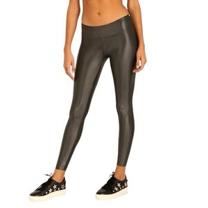 🔥 🆕 KORAL Lustrous BLACK metallic Legging size XS